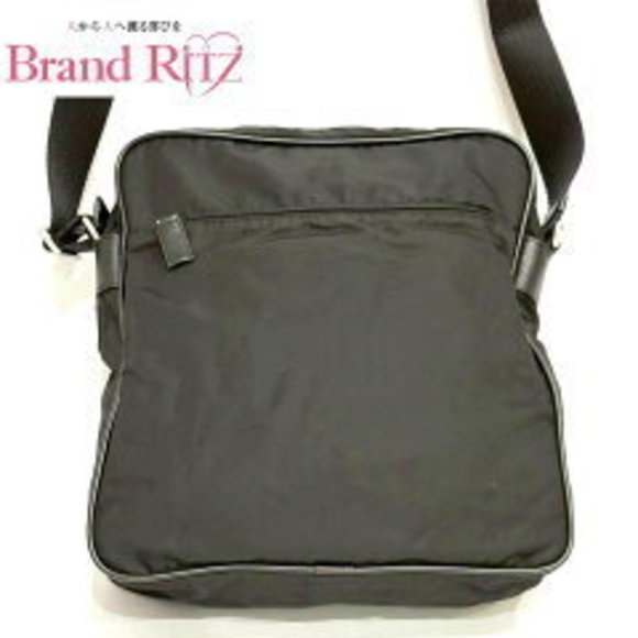 Prada Shoulder Bag Tessuto Nylon Triangle Black - Picture 1 of 4